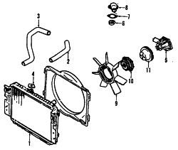 Mazda B2600  RADIATOR | Mazda OEM Part Number G613-15-200A