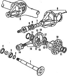 Mazda B2600  PINION SPACER | Mazda OEM Part Number 0305-27-171