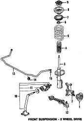 Mazda MPV  STRUT | Mazda OEM Part Number LA01-34-900C-9U