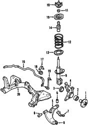 Mazda Protege5  STRUT | Mazda OEM Part Number BL2A-34-700A