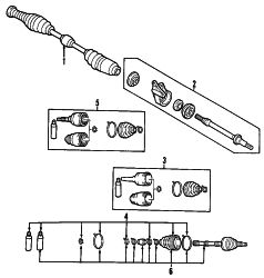 Mazda Protege  AXLE SHAFTS | Mazda OEM Part Number FA57-25-700A
