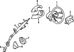 Mazda Protege  STEERING WHEEL | Mazda OEM Part Number BN5V-32-980B-00