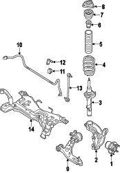 Mazda 3  CROSSMEMBER | Mazda OEM Part Number BCN6-34-800A