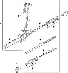 Mazda 3  INNER TIE ROD | Mazda OEM Part Number BP4L-32-240