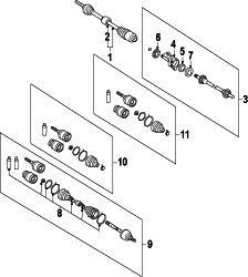 Mazda CX-9  OUTER SEAL | Mazda OEM Part Number GA70-25-742