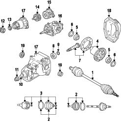 Mazda CX-9  AXLE COVER | Mazda OEM Part Number MA27-27-321