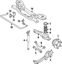 Mazda CX-9  COIL SPRING | Mazda OEM Part Number TD13-28-011