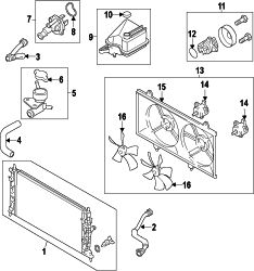 Mazda 5  FAN SHROUD | Mazda OEM Part Number LFDV-15-210A