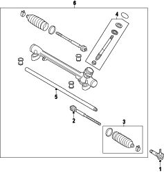 Mazda 6  INNER TIE ROD | Mazda OEM Part Number GHT2-32-240A