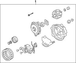 Mazda 2  ALTERNATOR | Mazda OEM Part Number ZJ38-18-300