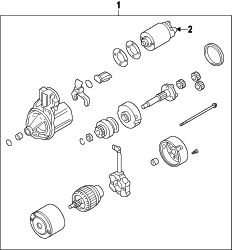 Mazda 2  STARTER | Mazda OEM Part Number ZJ38-18-400
