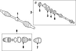 Mazda 2  BEARING SUPPORT | Mazda OEM Part Number FA60-25-741