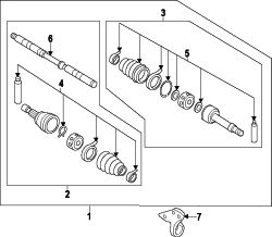 Mazda 2  INTERMEDIATE SHAFT | Mazda OEM Part Number GG68-25-700B