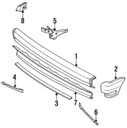 2021 CX-30 Exterior Center Bar - Mazda (UE61-50-030A) | UE61-50-030A