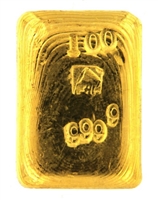 A. Collin 100 Grams Cast 24 Carat Gold Bullion Bar 999.9 Pure Gold