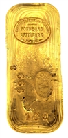 Compagnie des MÃ©taux PrÃ©cieux 500 Grams Cast 24 Carat Gold Bullion Bar 999.8 Pure Gold with Assay Certificate