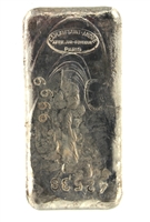 Caplain Saint-AndrÃ© Paris 1 Kilogram Cast 24 Carat Silver Bullion Bar 999.9 Pure Silver