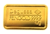Degussa & Deutsche Bank 10 Grams 24 Carat Gold Bullion Bar 999.9 Pure Gold