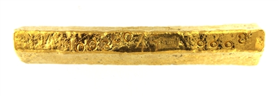 F. Borloz 1003,30 Grams Cast 24 Carat Gold Bullion Bar 999.8 Pure Gold with Assay Certificate (1936)