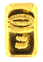 Guernsey Mint 100 Grams Cast 24 Carat Gold Bullion Bar 999.9 Pure Gold with Assay Certificate