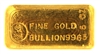 Harringtons Metallurgists 5 Ounces Cast 24 Carat Gold Bullion Bar 996.3 Pure Gold