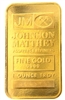 Johnson Matthey 1 Ounce Minted 24 Carat Gold Bullion Bar 999.9 Pure Gold