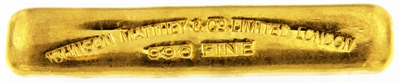 Johnson Matthey & Co. Limited 10 Tolas (116.6 Gr.) Cast 24 Carat Gold Bullion Bar 996 Pure Gold