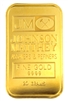 Johnson Matthey & Kredietbank Luxembourg 20 Grams Minted 24 Carat Gold Bullion Bar 999.9 Pure Gold