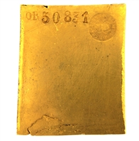 J. - R. Charbonnier 286.4 Grams 24 Carat Gold Bullion Bar 999.8 Pure Gold with Assay Certificate (1948)