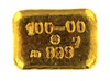 P.C. Boschmans 100 Grams Cast 24 Carat Gold Bullion Bar 999.7 Pure Gold