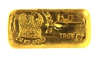 Phoenix Precious Metals Ltd. 5 Ounces Cast 24 Carat Gold Bullion Bar 999 Pure Gold