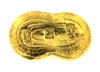 Chinese Sycee Yuanbao 1 Tael (37.42 Gr.) Cast 24 Carat Gold Bullion Boat Bar (1.203 Oz.) 999.9-1000 Pure Gold
