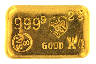 SchÃ¶ne Edelmetaal 100 Grams Cast 24 Carat Gold Bullion Bar 999.9 Pure Gold