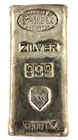 SchÃ¶ne Edelmetaal 1 Kilogram Cast 24 Carat Silver Bullion Bar 999 Pure Silver