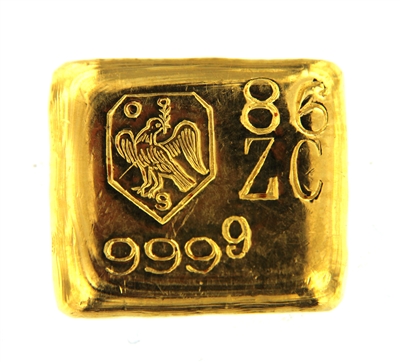 SchÃ¶ne Edelmetaal 50 Grams Cast 24 Carat Gold Bullion Bar 999.9 Pure Gold