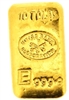 Swiss Bank Corporation & Engelhard 10 Tolas (116.6 Gr.) Cast 24 Carat Gold Bullion Bar 999.9 Pure Gold
