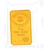 Swiss Bank Corporation 10 Grams Minted 24 Carat Gold Bullion Bar 999.9 Pure Gold