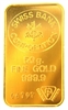 Swiss Bank Corporation 50 Grams 24 Carat Gold Bullion Bar 999.9 Pure Gold
