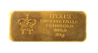 Thurn & Taxis Edelmetalle 20 Grams 24 Carat Gold Bullion Bar 999.9 Pure Gold