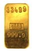 Usine Genevoise de DÃ©grossissage d'Or 'UGDO' 100 Grams 24 Carat Gold Bullion Bar 999.9 Pure Gold