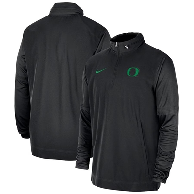 Oregon Ducks Nike Lightweight Coaches Hooded Jacket Black/Apple