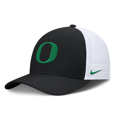 Oregon Ducks Nike SwooshFlex Mesh-Back Hat Black/White