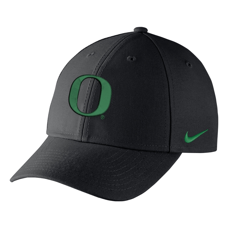 Oregon Ducks Nike Wool Classic Adjustable Hat - Black/Apple
