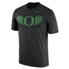 Oregon Ducks Nike Cotton Wings Logo Tee Black/Apple