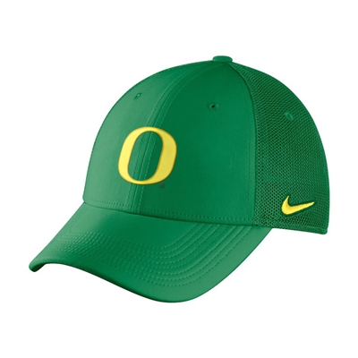 Oregon Ducks Nike Swoosh Flex Meshback Performance Hat Apple Green