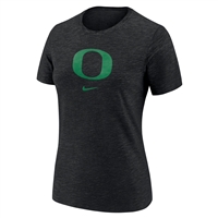 Oregon Ducks Nike Women's Logo Short Sleeve Top Black/Apple