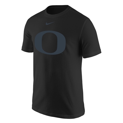 Oregon Ducks Nike Cotton Logo Tee Black/Black