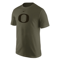 Oregon Ducks Nike Cotton Logo Tee Olive/Black