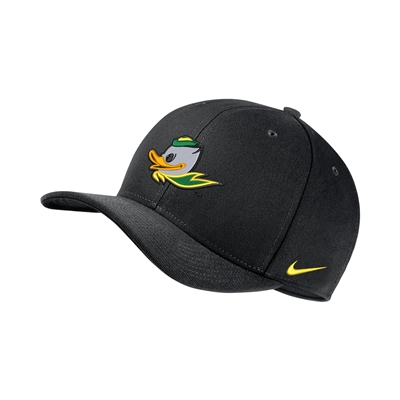 Oregon Ducks Nike Swoosh Flex Hat Black Mascot