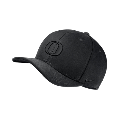 Oregon Ducks Nike Swoosh Flex Hat Black Black